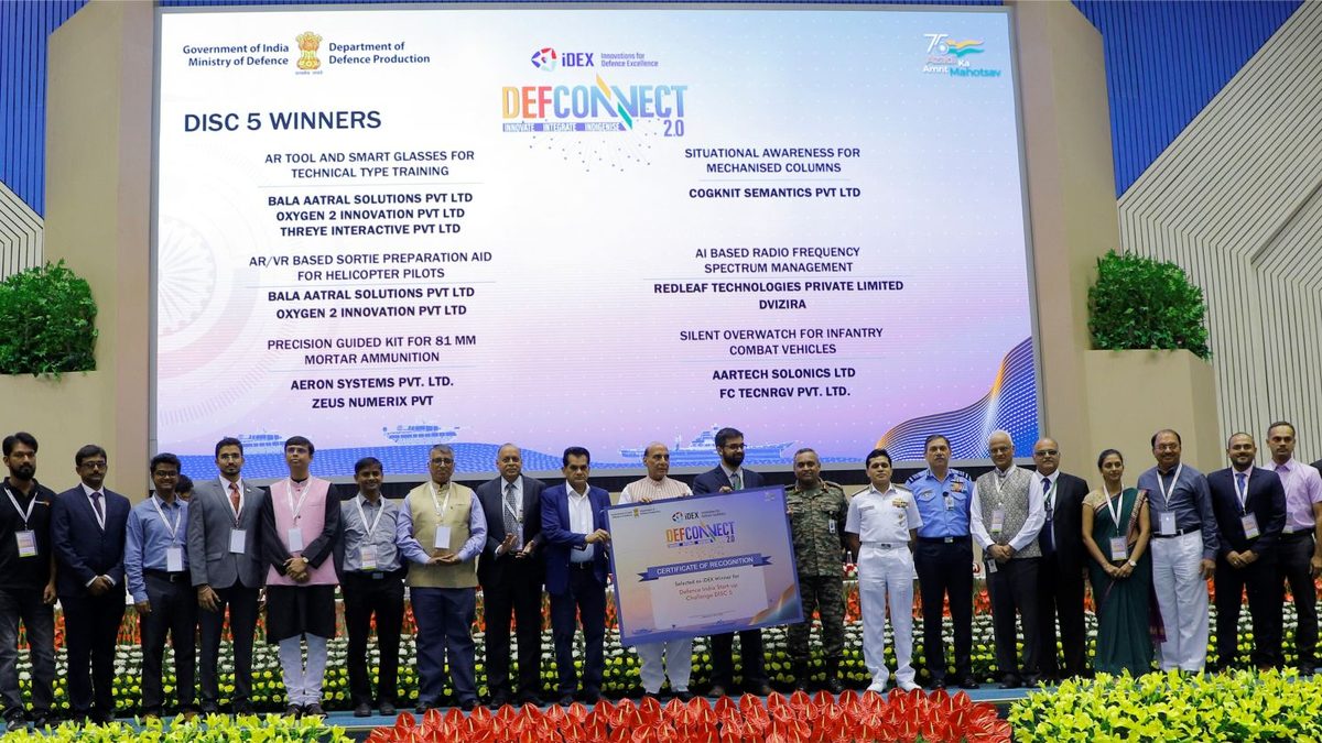 IDEX DISC winner: felicitated by the Minister of Defence for military-grade conf